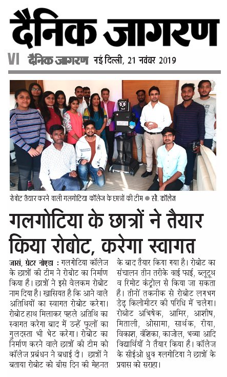 Galgotia College tweet media
