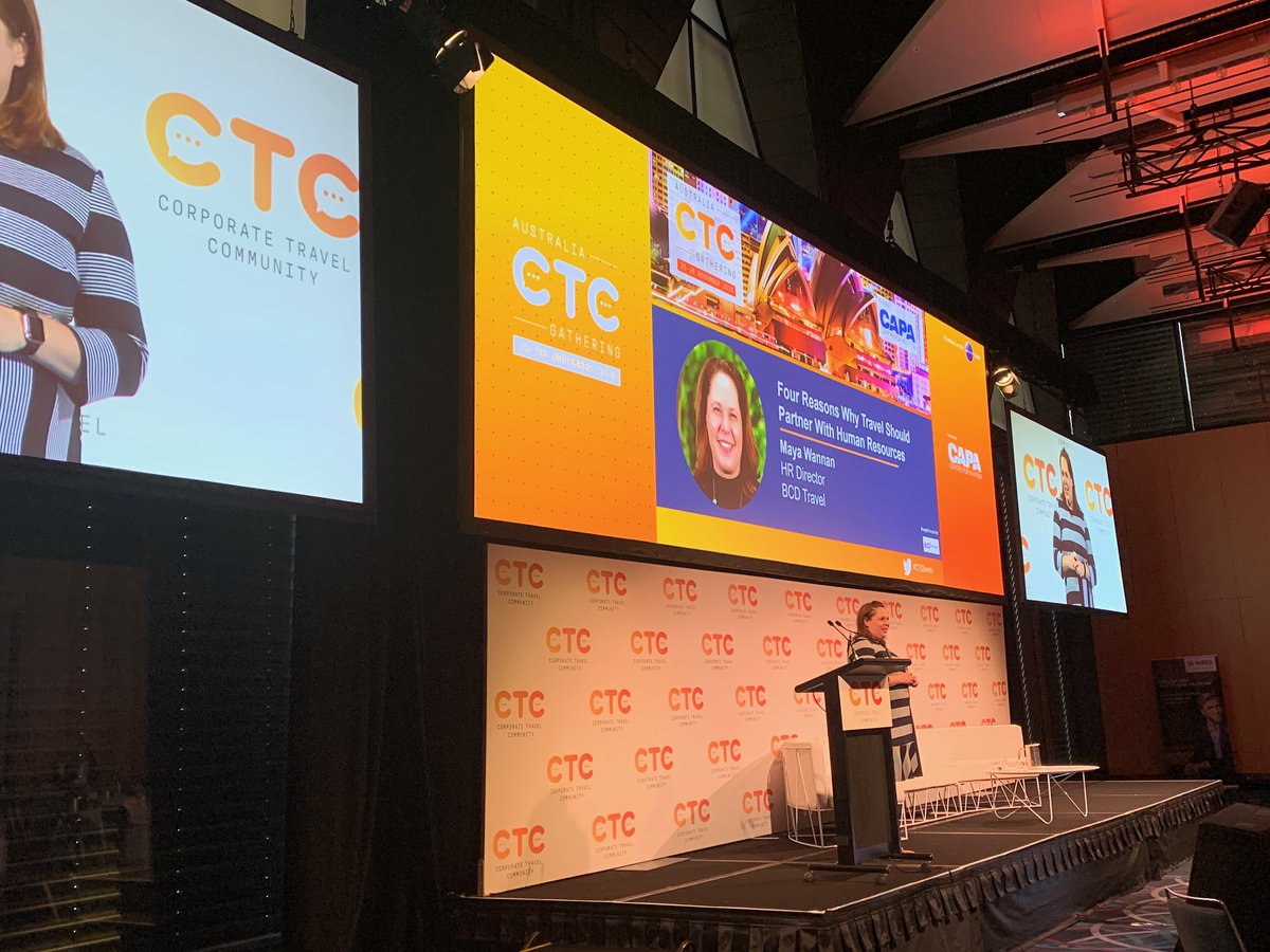 ctc_corptravel's tweet photo. Travel management is becoming more aligned with Human Resources in areas such as well-being and productivity. How can travel managers deploy their data in support of recruitment and controlling employee attrition rates? @BCDTravel's HR Director Maya Wannan explains. #CTCEvents https://t.co/FFAccUYBXK
