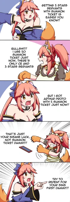 "Arguing Tamamos"
.
.
The Blank version can be found in my Pixiv: https://t.co/cDjVuGDEiq
.
Feel free to use it. ?
#タマモキャット #キャス狐 #玉藻の前 #FateGO #FGO 