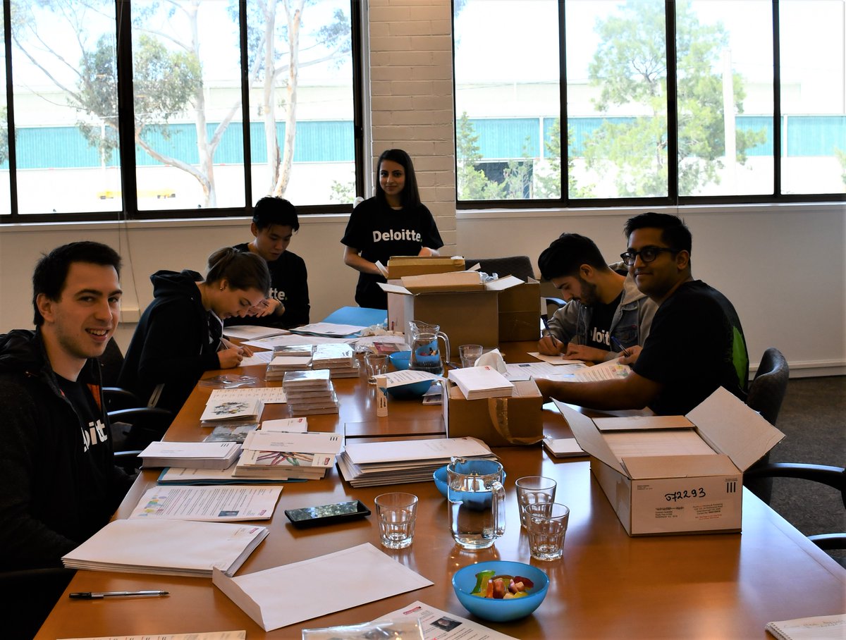 ConcernAust's tweet image. The @DeloitteAUS volunteers packed our Christmas Appeal for distribution, reviewed a business case for one of our programs, and built a new outdoor garden area that will be used by #HandBrakeTurn students, staff and more @Deloitte #Deloitte #ImpactDay #impactday2019 #impactdayau