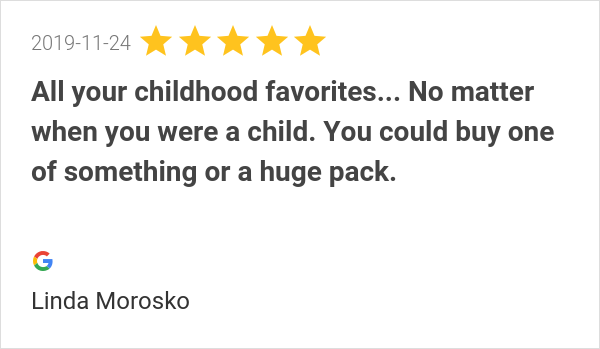 New 5.0-star Review: "Took my son as part of his birthday gift. There are so many choices. All your childhood...