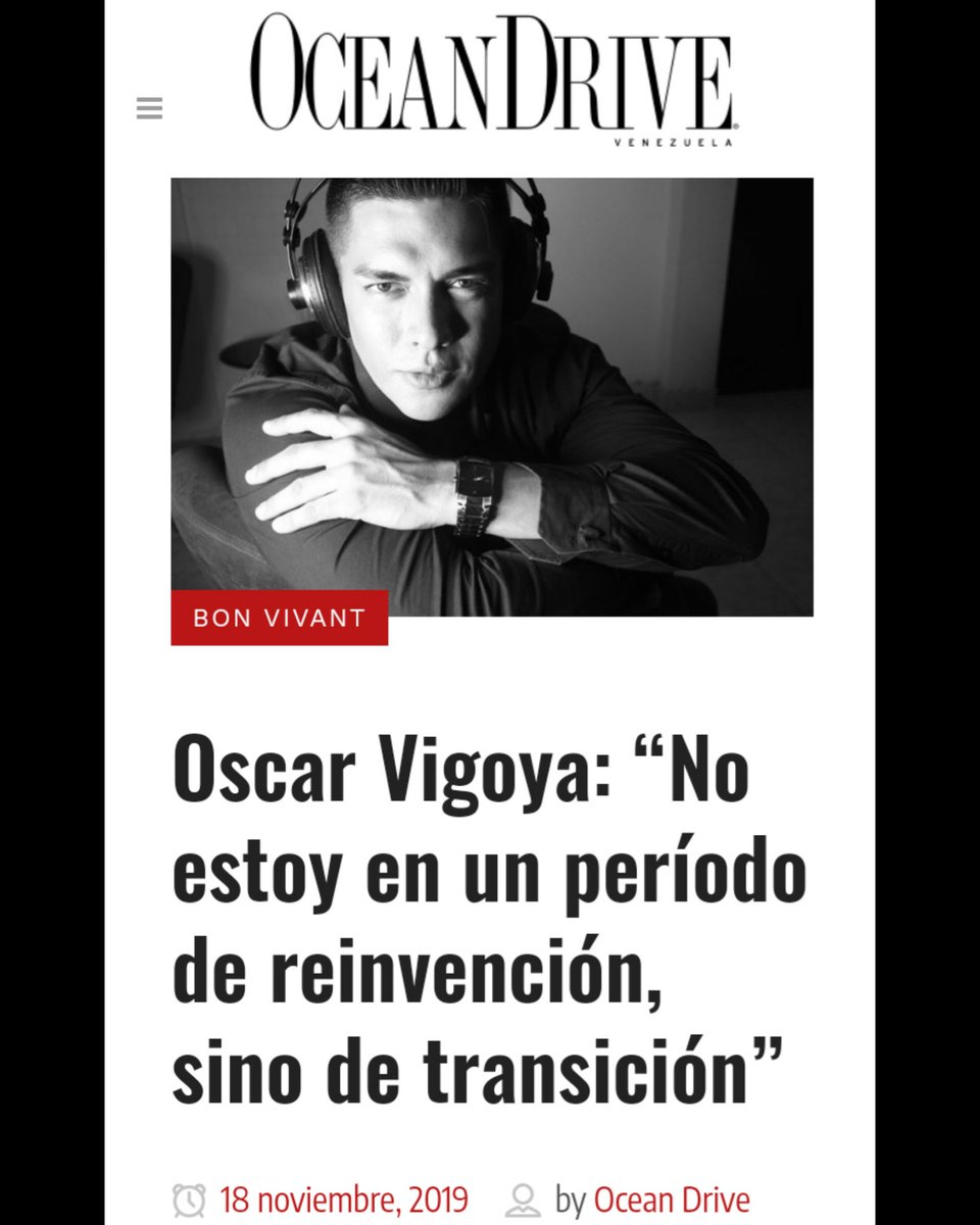 Gracias a Pablo Blanco por plasmar la esencia del mensaje y a Ocean Drive Venezuela por darnos este espacio 🇻🇪🌟✅