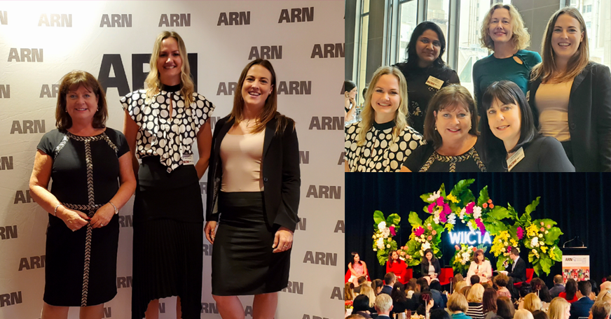 InsightDE's tweet photo. We were honoured to attend the ARN Women in ICT Awards 2019 last week. Very proud of our finalists Marea Phillips, Marieke Quartermaine and Lexi Whitehead and a big congratulations to all the winners. Very well deserved. #takesinsight #arnwiicta https://t.co/dMaLuudJxK