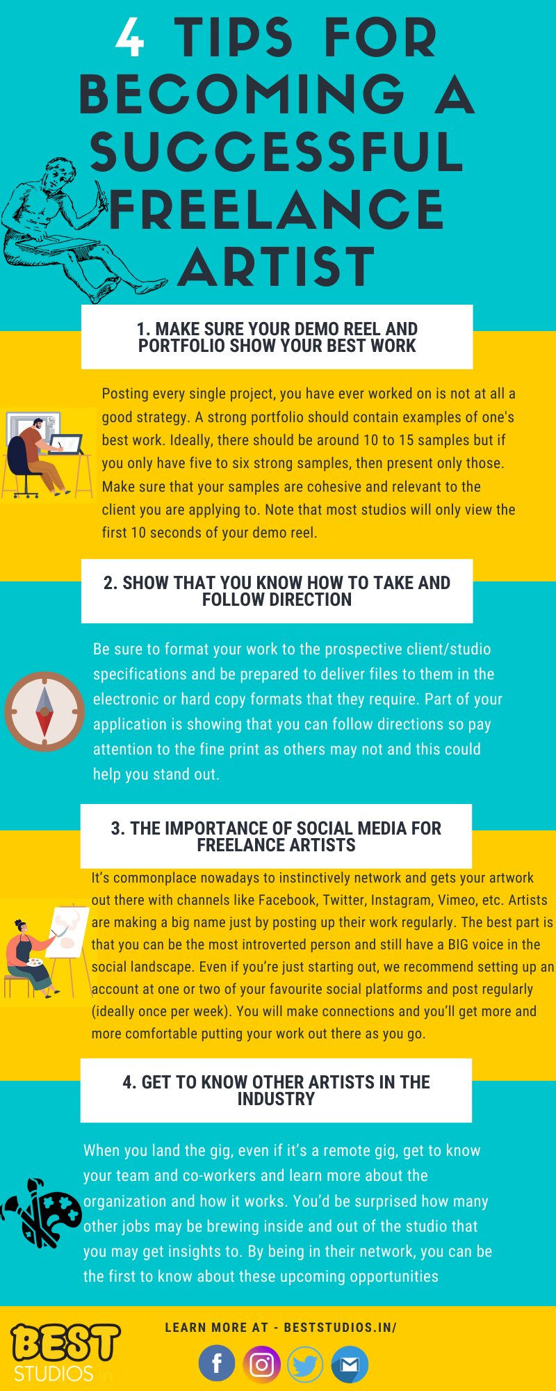 4 Tips for Becoming a Successful Freelance Artist
