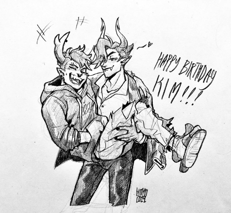 i have no scanner here so please accept that this is crusty lmao.. also i'm a bit early!? but HAPPY BDAY @rogueromeo ?☺️ 