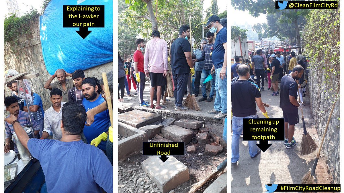 CleanFilmcityRd's tweet photo. Unfinished Roads/footpaths + Hawkers on the narrow footpath + parking menace of commercial carrier vehicles on Film City Road, Goregaon(E) Mumbai. BMC PS Ward, awaiting your urgent action ! #SwacchBharat #FilmcityRoadCleanup @mybmcWardPS @Salilacharya @Archanaapania @RJKaran911 https://t.co/RmmebZEmkj