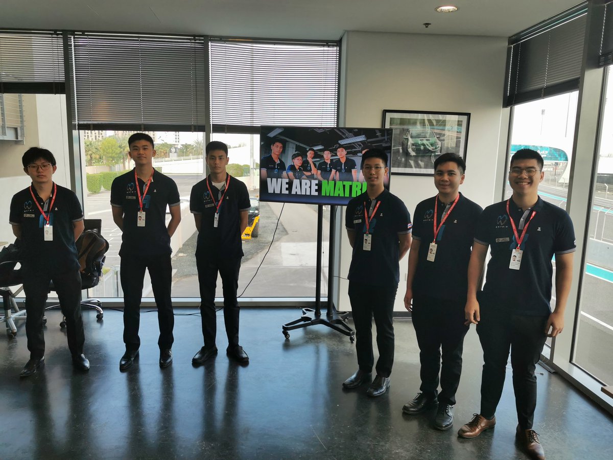 MatrixRacingTH's tweet photo. Matrix Racing @HarrowBangkok will be sharing our team values, attitudes and attributes to the @F1inSchoolsHQ judges this morning. We will present to them our journey and how we have created a sustainable race car with zero plastic waste. ♻️ #ecoschool #STEM #HarrowF1 #yaswecan https://t.co/4xLA99Bdzz