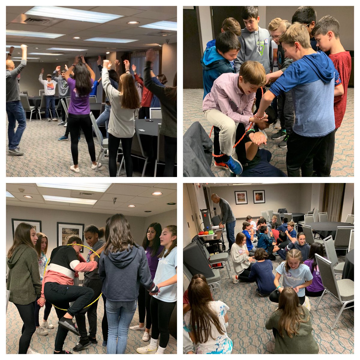 MrsBrownsteinSW's tweet photo. Day 1 of our MSS/MSN 8th grade TRY conference was a success! Ted Wiese sure knows how to make leadership training FUN!!! @HawthornMSS @HawthornMSN73 @District_73 #KeysToLeadership #TeensReachingYouth #d73inspires @HearTedTalk https://t.co/0npyrbSOLL