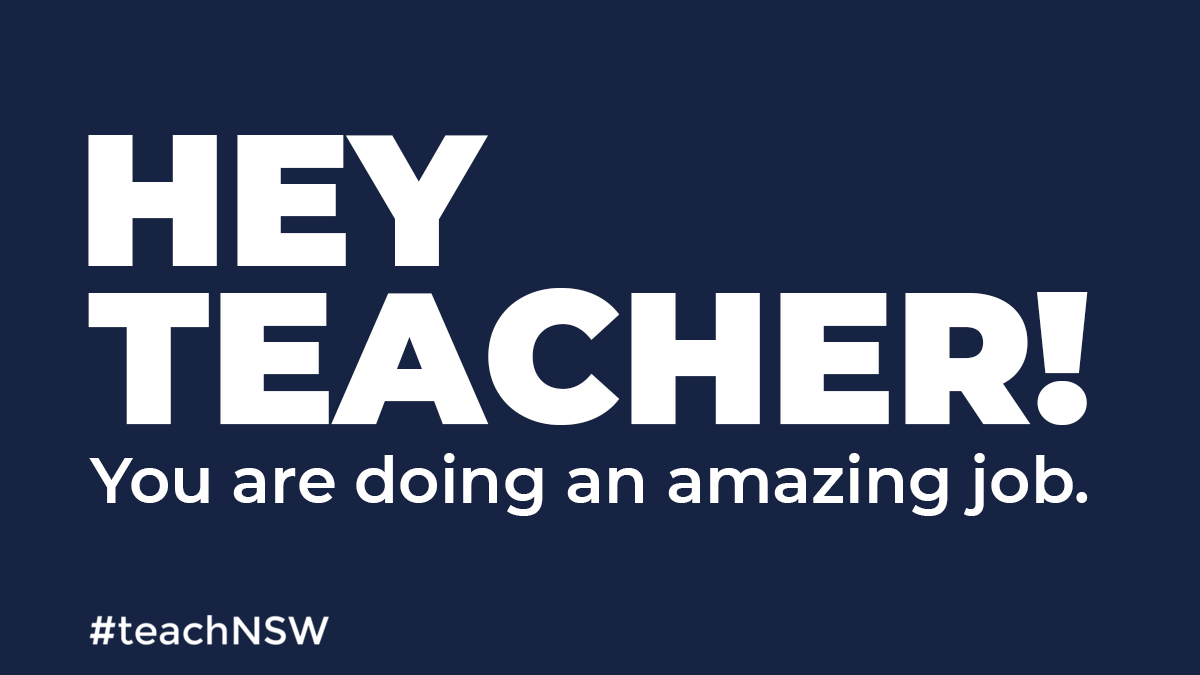 We have amazing teachers in NSW public schools. Tag a teacher below. #teachNSW #teacherappreciation #greatplacetowork