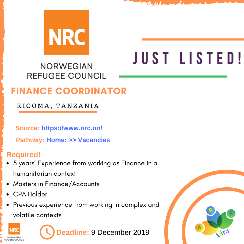 ajirahrr's tweet photo. Employment Opportunity at @DRC_dk 

#JustListed

For Executive Job Search &amp; Employability Services contact us at ajirahrr@gmail.com

#ajira #career #employment https://t.co/jaUH4to5oJ