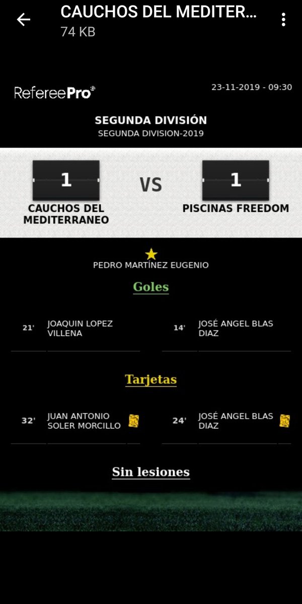 Sumamos un punto en un partido muy igualado, al final pudo caer en cualquier lado la victoria, aunque creo que hicimos más mérito en la segunda parte nosotros para sumar los 3 puntos,pero al final no pudo ser. Gracias a todo el equipo por el esfuerzo!! A pensar en el siguiente!