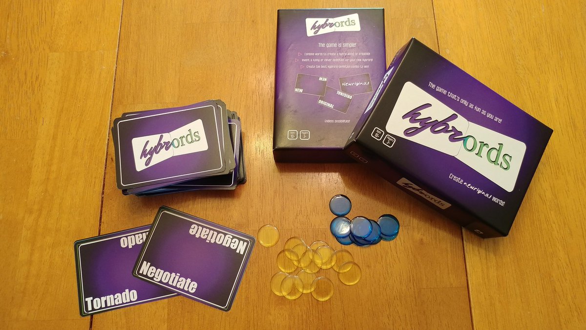 Hybrords. The creative word combining game that's only as fun as you are! #cardgames #indiegames #partygames #funaf #Creative