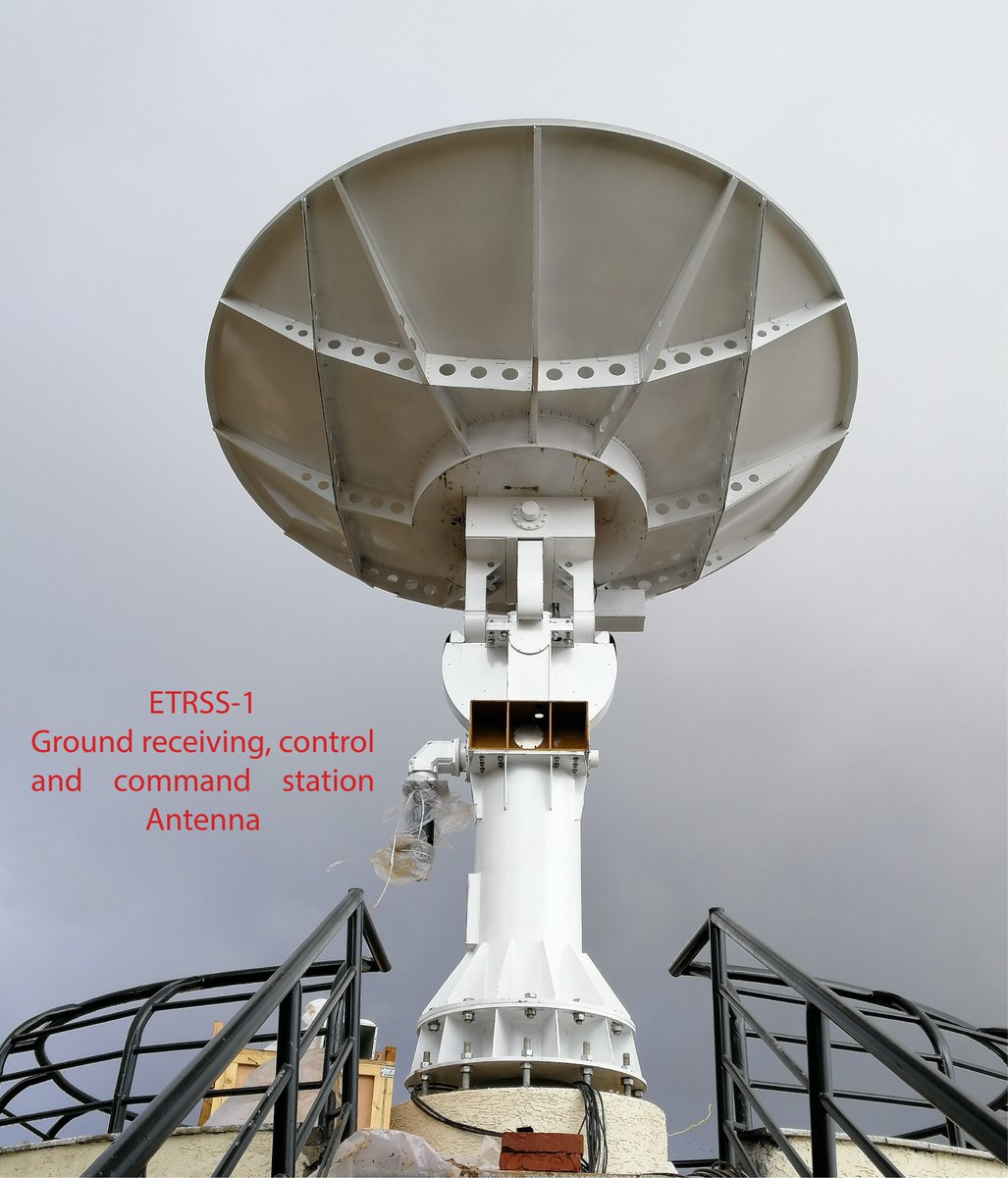 Ethiopian First Remote Sensing Satellite (ETRSS-1) Ground receiving, control and command  station antenna at the premises of Entoto Observatory and research center <a href="/ESSTI_Ethiopia/">Ethiopian Space Science and Technology Institute</a> , #Ethiopia, #ETRSS,