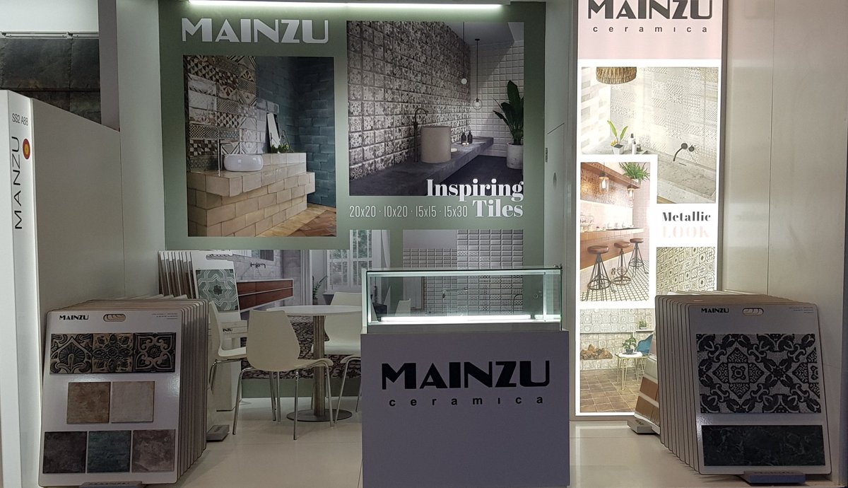 MainzuCeramicas's tweet photo. Day #1 at @Big5Exhibition. We are ready to start! Do you? Come to visit us at Saeed Hall 2 Booth-108  #mainzu #dubai #ceramics #porcelain #smallsize #plitka #piastrelle #HappyMonday #mainzuceramica https://t.co/Ro7qJphBuq