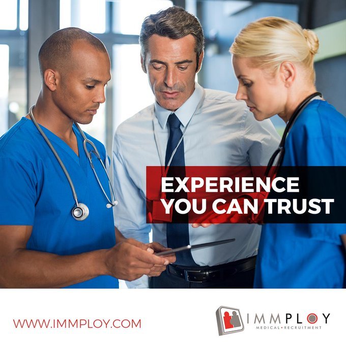 stacey_immploy's tweet image. Did you know ??? Immploy has been placing medical staff since 2003 so our Team understands the medical recruitment industry very well. Experience you can Trust !!! 

to read more click here &amp;gt;&amp;gt;&amp;gt; bit.ly/2XIIJ1P
#immploy
#immploymedicalrecruitment
#MondayMorning 
#locum