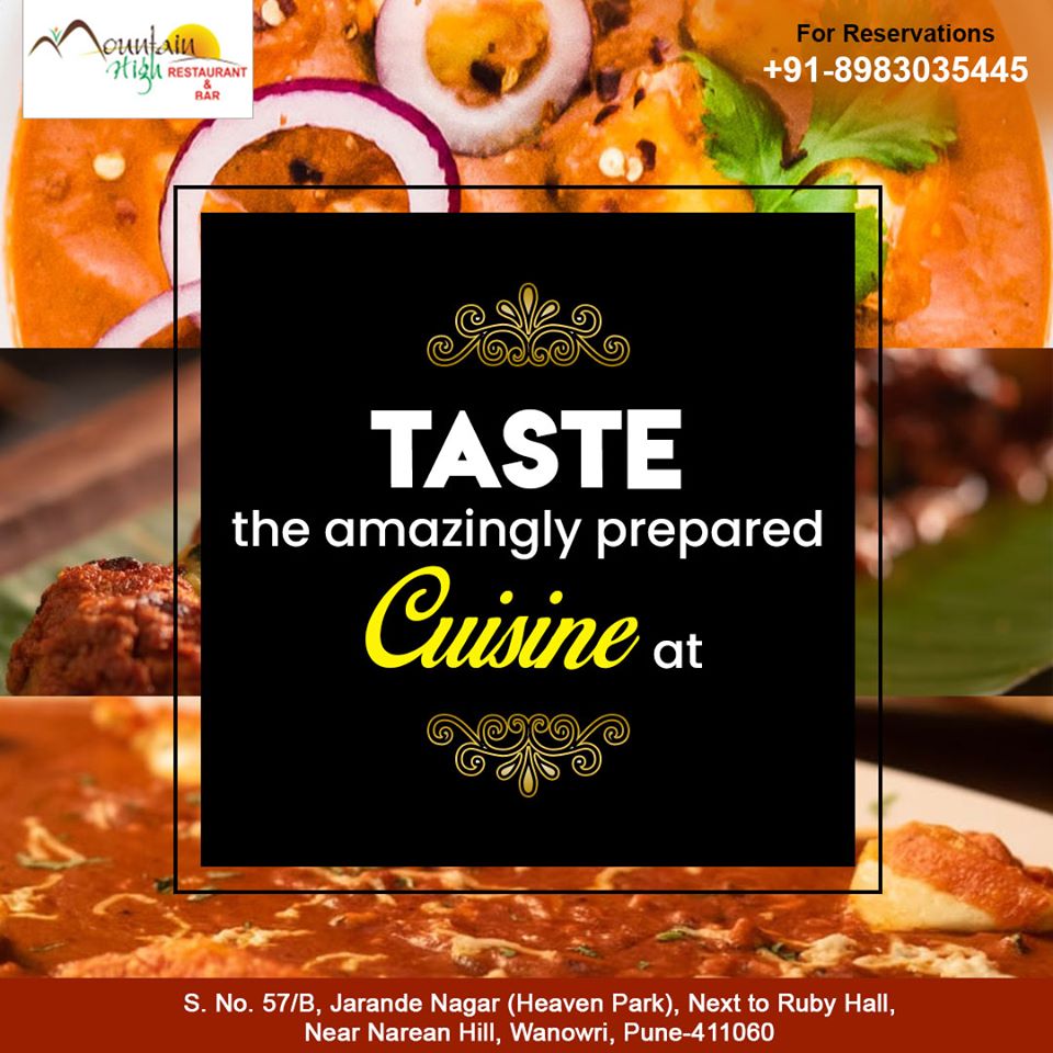 MountainHighBar's tweet photo. We are ready to serve all your favorite cuisine.
See you tonight @mountainhighpune

For Booking: +91-8983-035-445
#restaurant #punefood #love #punerestaurants #hotel #ambience #parties #mocktails #foodies #friends #celebration #yummy #favfood #yumm #puneblogger #foodlovers #Pune https://t.co/BHEPCeCWMc