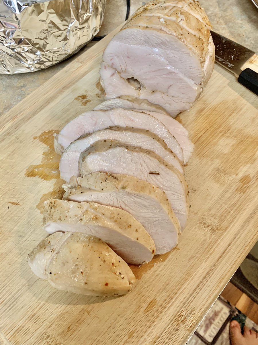 @Nomiku Sous vide turkey roulade turned out awesome!
