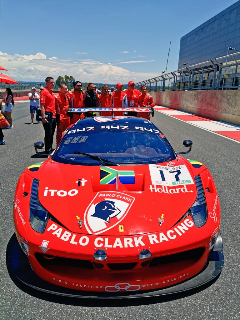 EasyEquities's tweet photo. Massive congratulations to our friends @PabloClarkRacin for finishing in the number one spot in the @kyalami9hour National Class!

#MondayMotivation 

#KH9
#Kyalami9Hour https://t.co/pW96Qia5TE