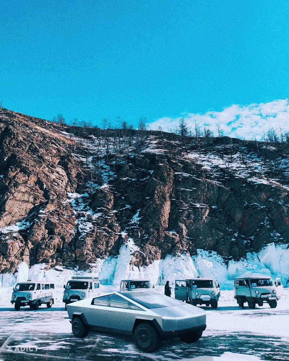 We imagined how a Cybertrack would look on the Olkhon island on Lake Baikal. How do you like it, <a href="/elonmusk/">Elon Musk</a> ?