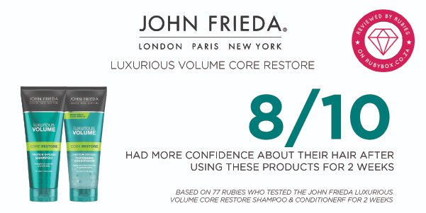 rubybox_beauty's tweet photo. Our rubies have spoken!
See what they thought of The John Frieda Luxurious Volume Shampoo & Conditioner!
Click here: https://t.co/ic174BA9bH
@JohnFriedaSA
#rubybox #rubyboxLV #LuxuriousVolumeSA #JohnFriedaSA https://t.co/3KwhdYXPmS