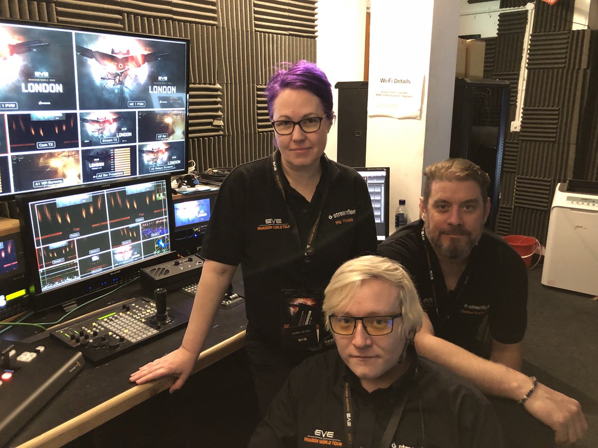 streamfleet_eve's tweet image. And it’s done... been a hell of a year and we couldn’t be prouder of all people we have worked with and got us to this point. Now we have a few days to recover, post event fatigue is a real thing. Thank you everyone xxxx #EVEOnline #eveworldtour