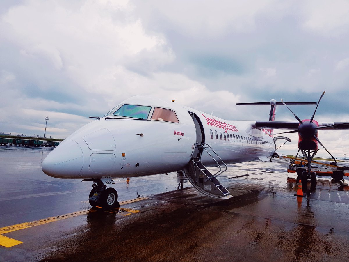 This is the first Jambojet flight to Kigali. I hope this Nairobi weather better not follow us to to the land of a thousand hills. Also, let's do a realtime Rwanda trip thread, shall we?  #JambojetinRwanda