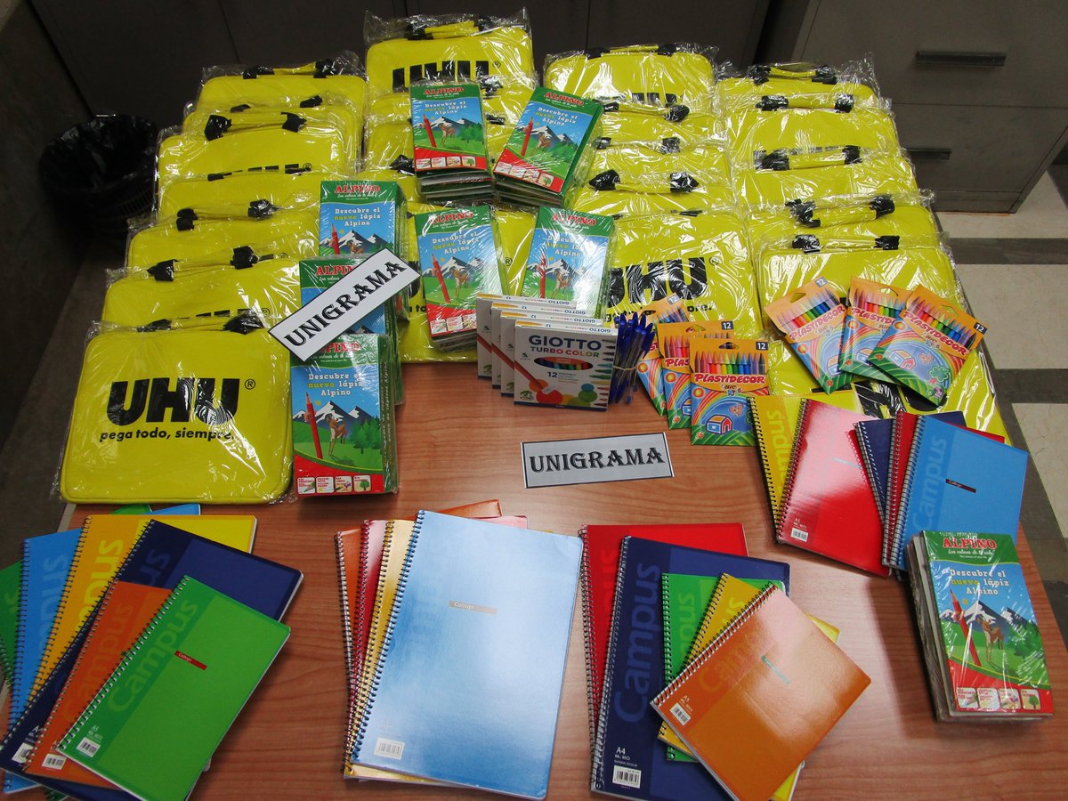 Ya tenemos los materiales de la Recogida Solidaria de Material Escolar para la Asociación ALFA ALMANJAYAR  🤸‍♀️🤸‍♀️🤸‍♀️ desde la Asociación UNIGRAMA.

Seguimos....sumando solidaridad