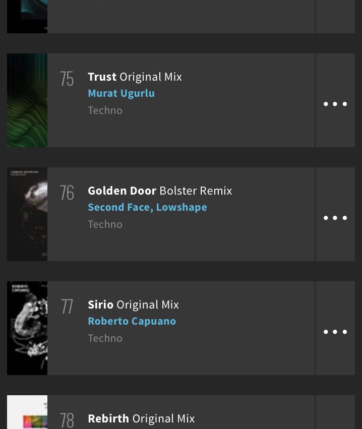 Glad to see that my <a href="/immersionlabel/">Immersion</a>  is doing great in the <a href="/beatport/">Beatport</a> Techno Top 100! Congrats to Bolster for their amazing remix! 🔥😎