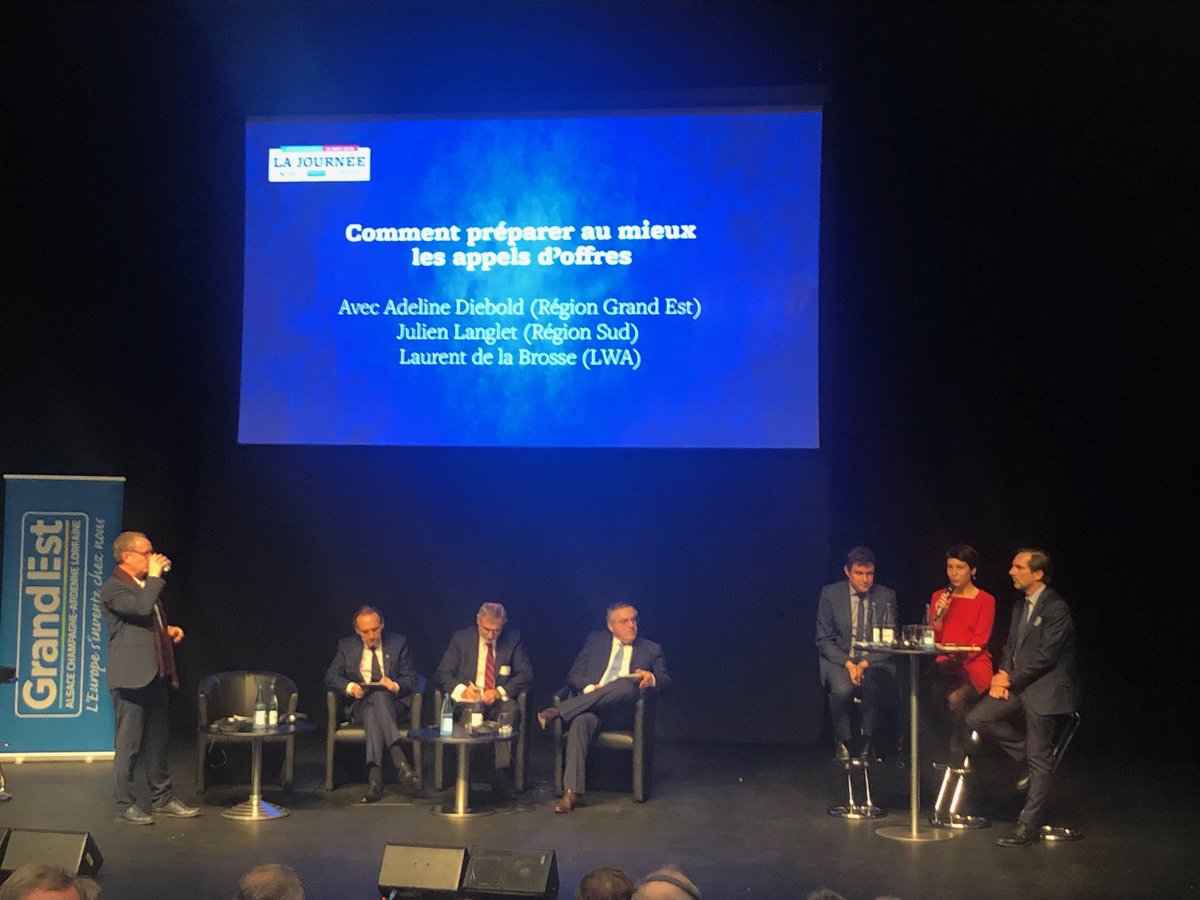 Participation à la journée de travail organisée par la région Grand Est et Mobilettre : la concurrence pour de vrai! Une assistance très fournie représentant toutes les parties prenantes ...tous les sujets sont abordés sans tabou ...