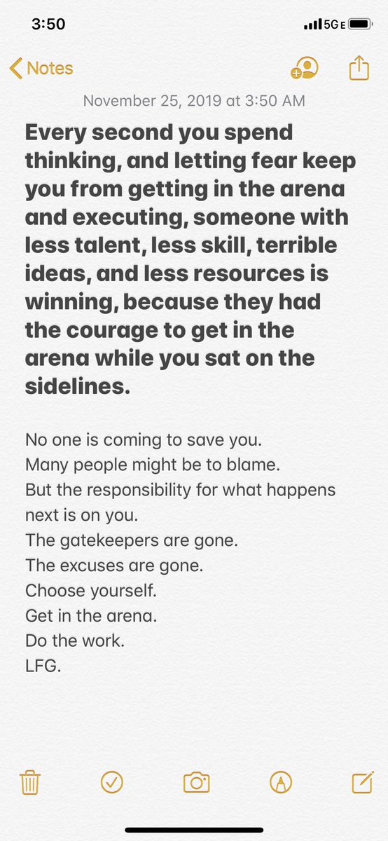 JoshuaMedcalf's tweet photo. Someone not even close to as good as you is winning, because you refuse to get in the arena.... https://t.co/Qh6Lf5ZHHE