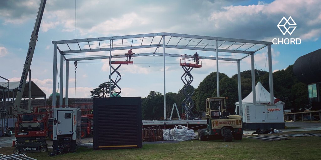 Organising logistics, specialist #construction #equipment with competent site teams forms a big part of our pre-event preparation. Get in touch if you have a #project you need help raising from the ground. chordevent.com
#events #eventprofs #sitesafety #marketing