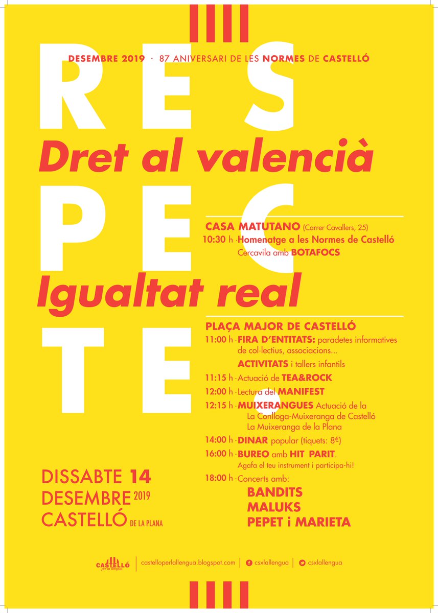 csxlallengua's tweet photo. Emplacem el govern municipal @AjuntCastello a retornar-nos la plaça Major per a la celebració dels #87anysNormes

👉 Adheriu-vos a la demanda a https://t.co/dKZmlJx6cW

🗣️ Mostreu el vostre suport a les xarxes amb l'etiqueta #NormesalaPlaça

https://t.co/d4Pq27mplK https://t.co/OasZ7Q5IbR