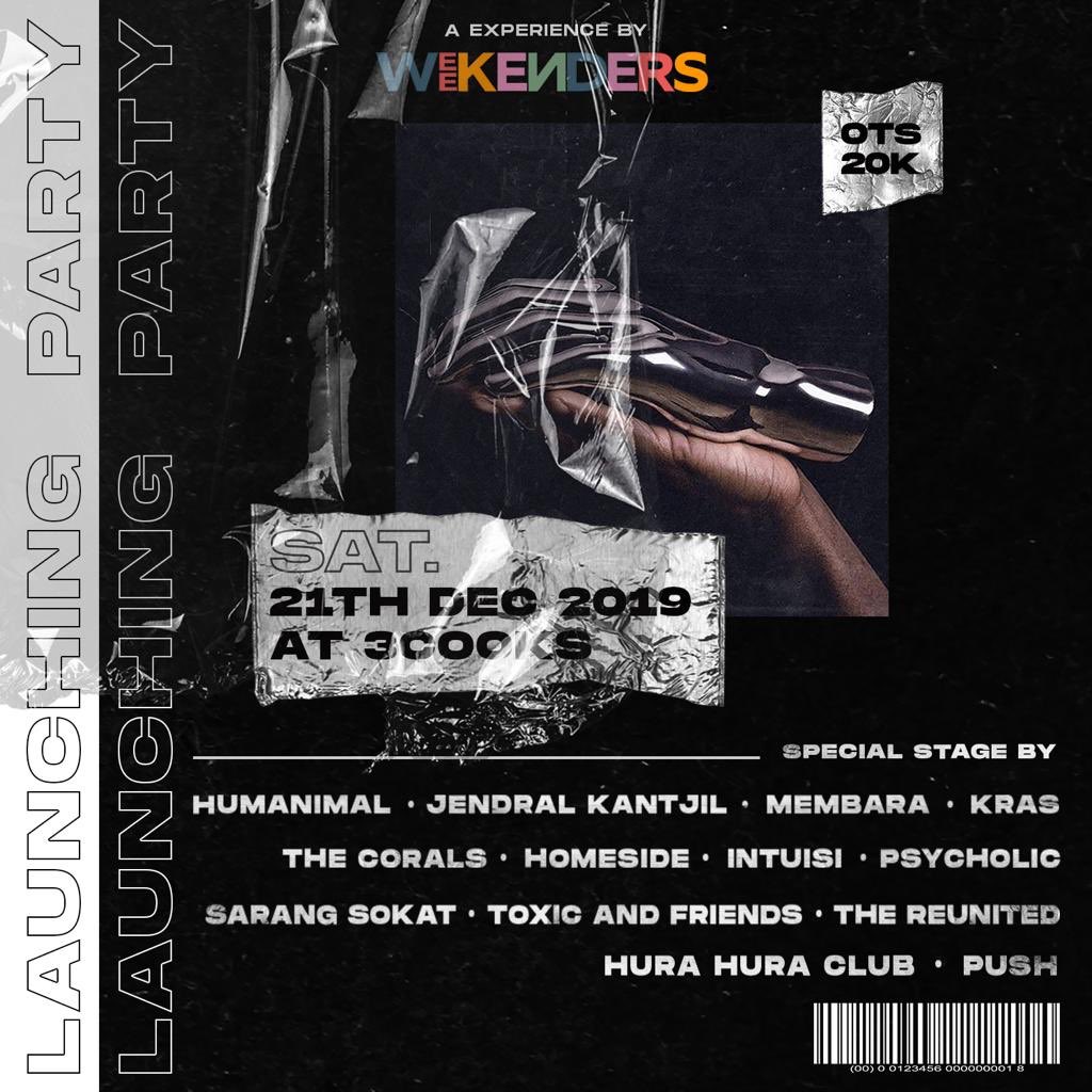 saksikan kami di Weekenders 21 Desember 2019, Let's get rocked!!!!!!!!!!