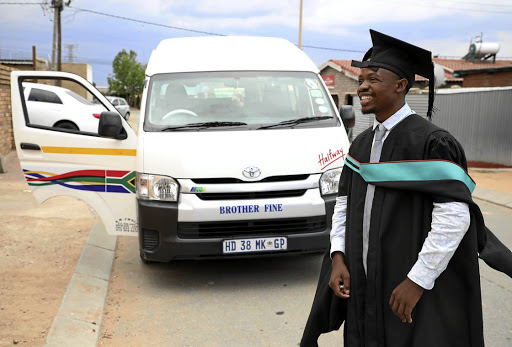 Nkazimulo Khumalo, a taxi driver from Ivory Park Taxi Association (Ipta) has graduated with Bachelor's degree in education from Unisa, and the Association has decided to refund the tuition fees paid for his degree. He studied while his taxi queued for passengers.