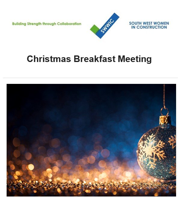 SWWIC's tweet photo. We are delighted to invite you to our #Xmas breakfast networking event &amp; last event of 2019 at @LeBistrotPierre Plymouth on Friday 13th Dec. #Event is open to all, email swwic11@gmail.com to book a space!
#SWWIC #networking #breakfast #construction #industry #womeninconstruction https://t.co/Nz7YFkCozJ