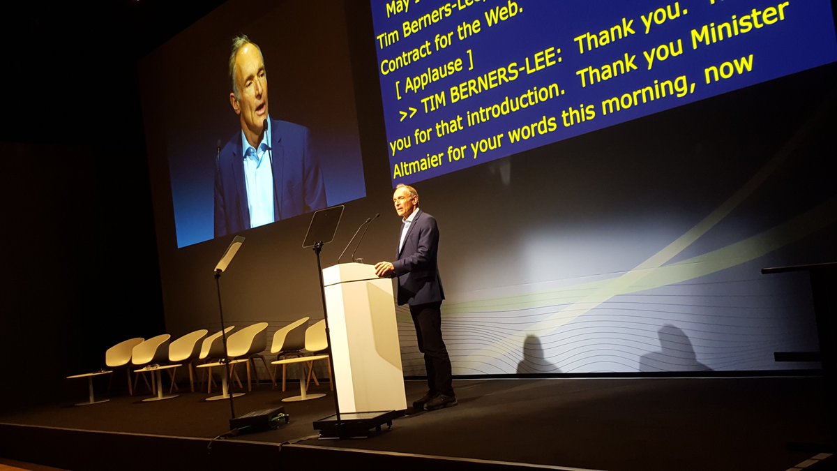 humanmadeltd's tweet image. We’re at #IGF2019 watching @timberners_lee launch the first ever #ContractForThWeb. 🎉

contractfortheweb.org #WebWeWant