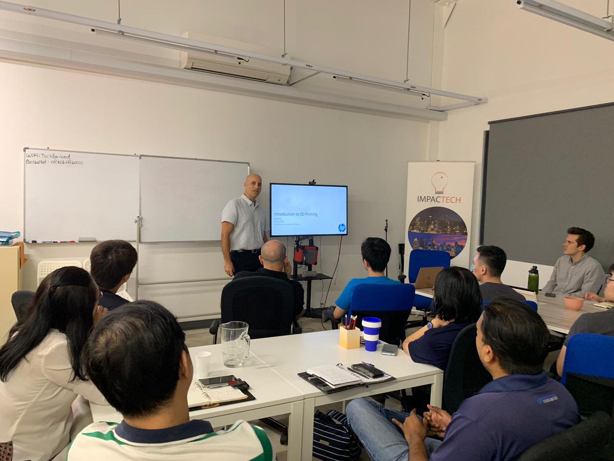 ImpacTechJapan's tweet image. #ImpacTech last module for the Singapore 2019 cohort was conducted today by Nir Karin, a 3D Operation Manager at HP. Thank you Nir for the inspiration session and for making us understand that “the impossible is possible”.