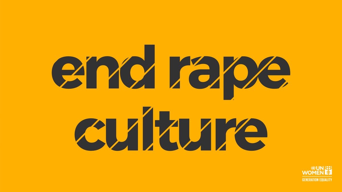 While hardly anyone openly condones rape, too many of us fail to challenge the rape culture that surrounds us. Don’t be an accomplice. Stand against rape with  #GenerationEquality  !  http://unwo.men/SdMB30pTv6e  via  @UN_Women  #orangetheworld    #16days  