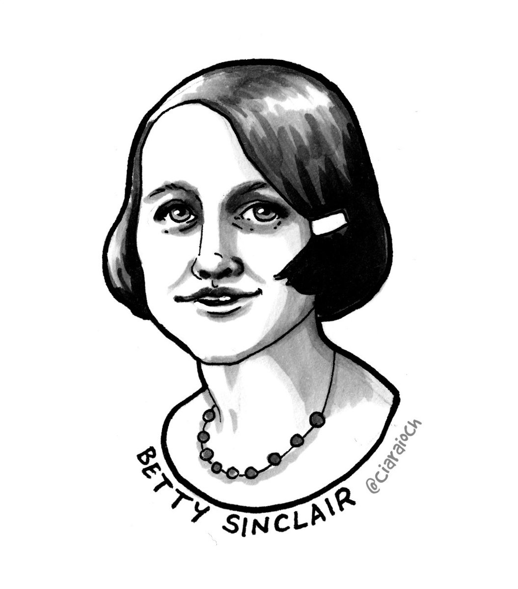 Belfast's Betty Sinclair is  #MiniMná 25. Leaving school to become a millworker at 15, she became a trade unionist and communist, was the first chairperson of the Northern Ireland Civil Rights Association, supported Paul Robeson, and fought for working class unity.  #Mnávember