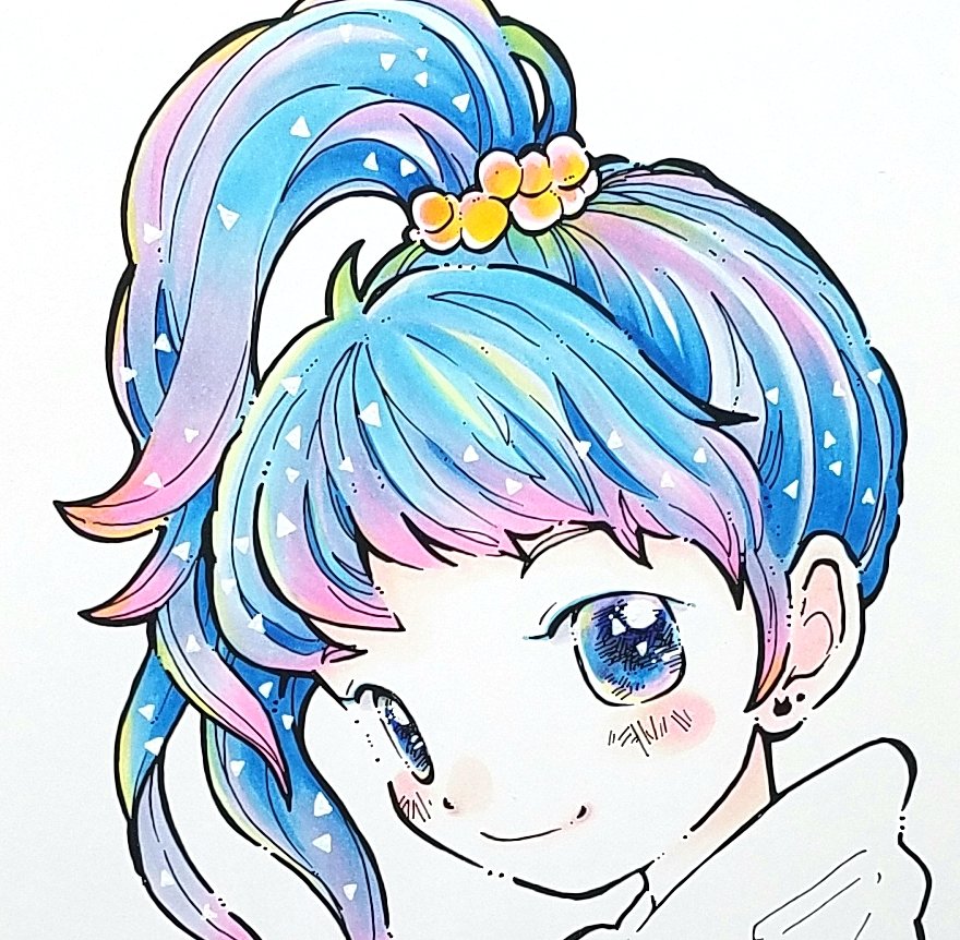 Uzivatel ちゃだるみcopicレッスン Na Twitteru 下絵は一緒でも使う色と塗り方で 印象かわりますね コピック イラスト コピックぬりえ Copic Ilust 女の子イラスト