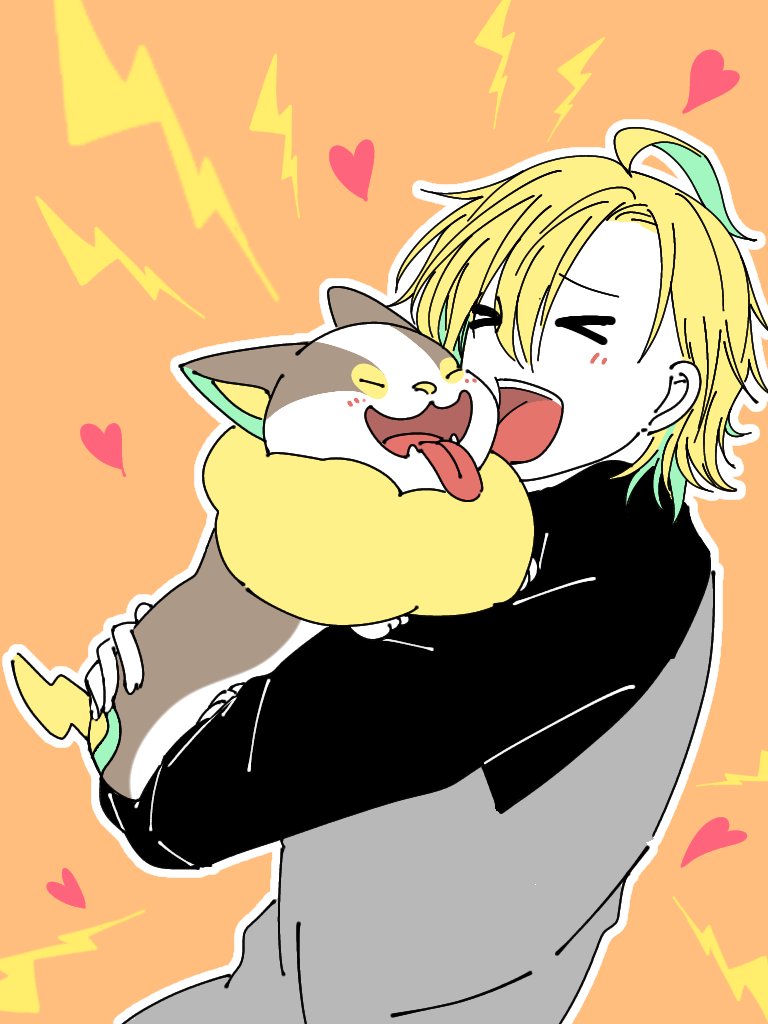 ワンパチとひふみん わんぱち の ほっぺすりすり やばwww ﾚｳﾞｨｰのイラスト