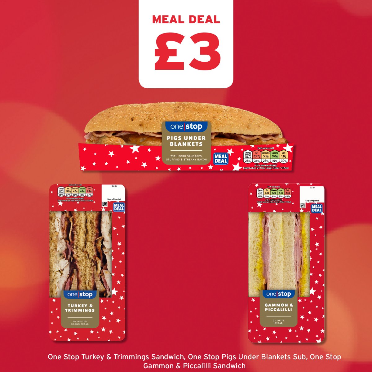 onestopstores's tweet photo. Who's a Christmas sandwich fan? 🙋‍♂️ 🙋‍♀️ Pop into your local store to see our range of Own Label Christmas Sandwiches! 🎅 From Pigs Under Blankets to Turkey Stuffing &amp; Cranberry!💭 Pick up as part of our £3.00 Meal Deal! #OwnLabelRange #HelpingYouSave #FindEddy https://t.co/eL4kLrYUoy