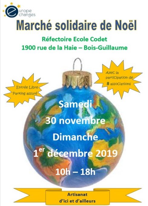 Palou8176's tweet photo. dans la foulée du 40ème anniversaire coopération @seinemaritime Province du Bam #BurkinaFaso , le Marché de Noël solidaire #EuropeEchanges à Bois-Guillaume s'annonce réussi au profit des actions commission Afrique  pour #Tikaré @BG76230 @MetropoleRouenN https://t.co/ogFZVg8R5b