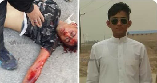 16 year old Reza Neisi was shot and killed by the regime security forces in the SW city of Ahvaz on Nov. 16. during  #IranProtests RIP 