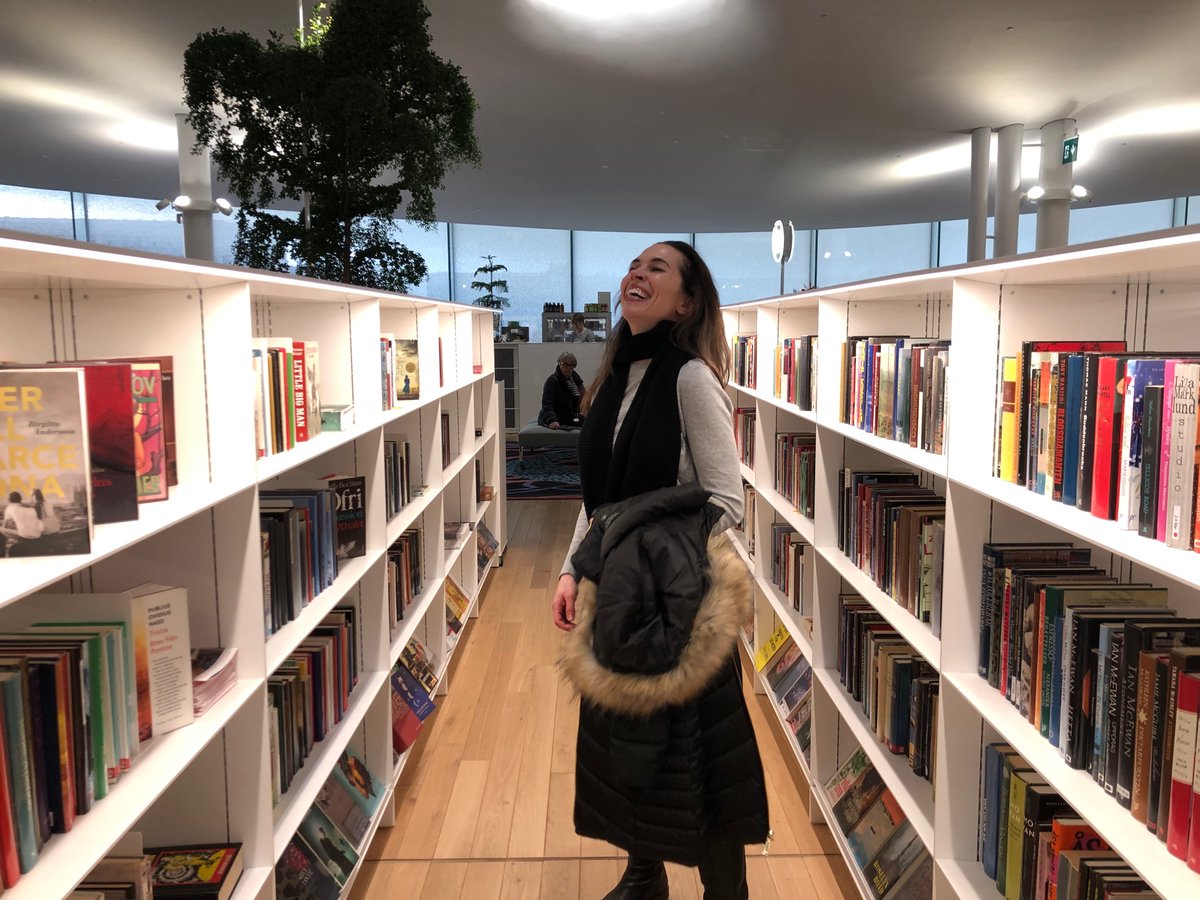 vv_sinnott's tweet photo. Libraries of the world, stop 2!! Oodi Central Library, Helsinki https://t.co/jv1LaZh1s1