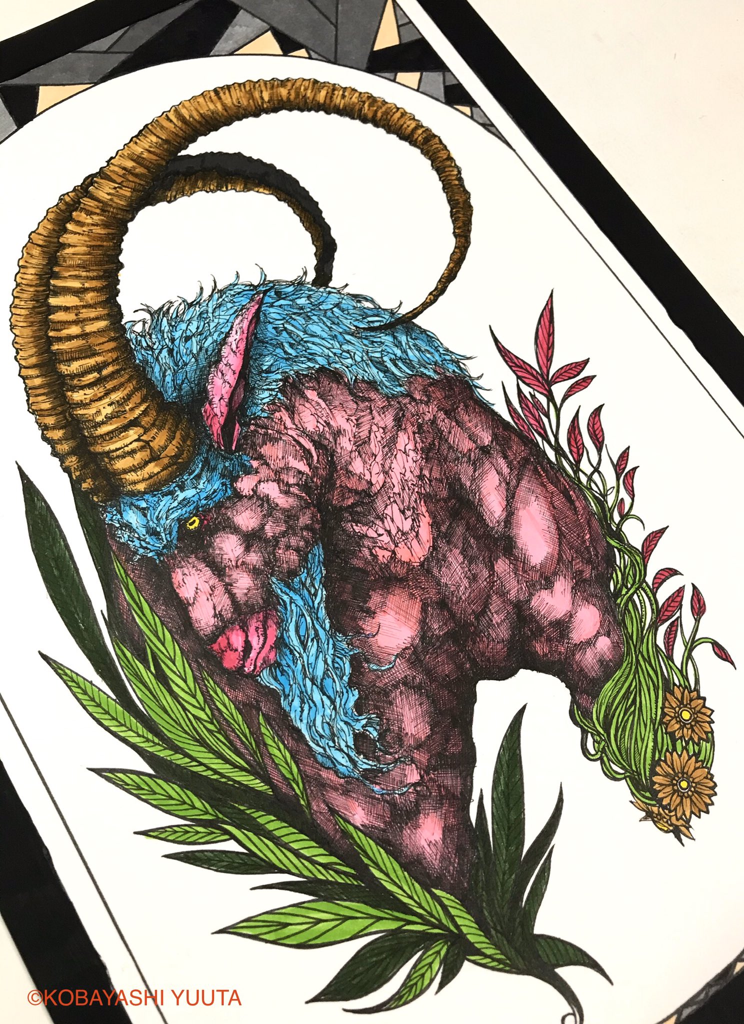 うつ絵師 優太 バイコーン 絵描きさんと繫がりたい 絵 画 イラスト Drawing Illustration Art 水彩画 美術 アート 精神疾患 うつ病 T Co J9p0e1ezxn Twitter