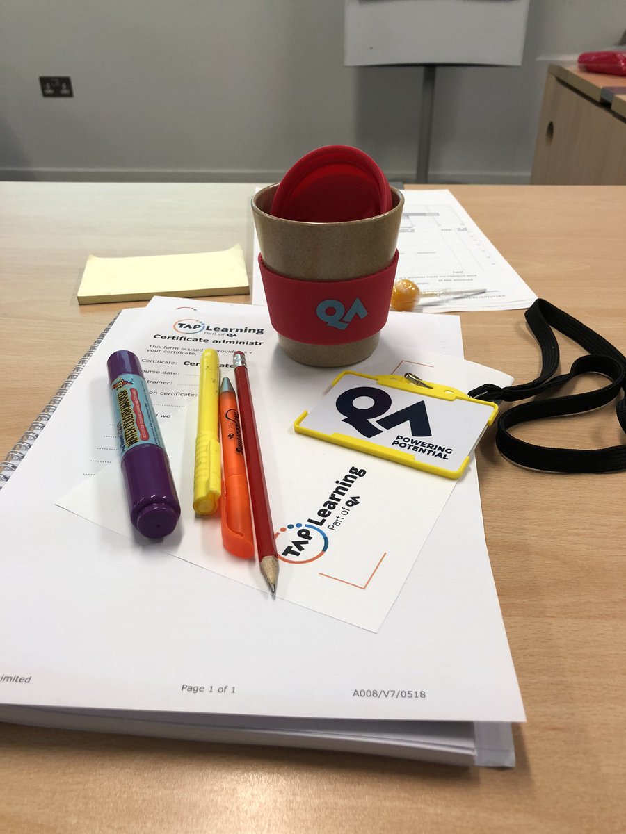 freyawilcox1's tweet photo. All ready for my training delivery course with QA this week. Love the reusable bamboo cup that all delegates receive! https://t.co/QSDSGsMDFa