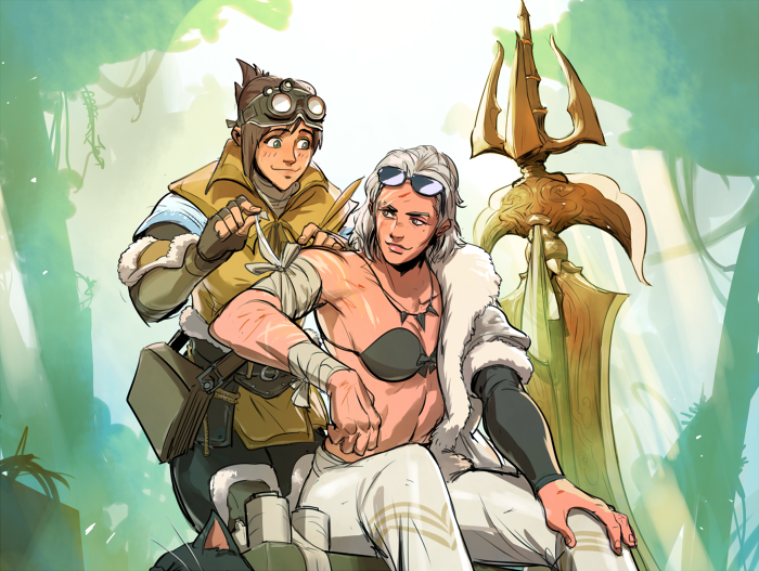 MHW Hunter OC Talini &amp; hander commission for <a href="/ArtofAnodyne/">Anodyne ☄️</a>!😊