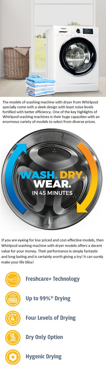 YNavalnaya's tweet image. If you are eyeing for low priced and cost-effective models, then Whirlpool #washingmachinewithdryer models offers a decent value for your money. bit.ly/2OhhY1d