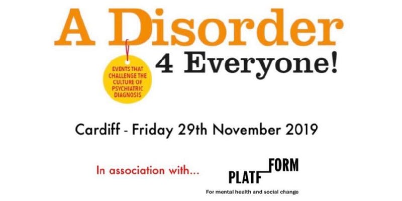 Join us this Friday in Cardiff! 

We'll be challenging the culture of psychiatric diagnosis and exploring trauma-informed alternatives to responding to distress and managing mental health.

Book your tickets here: bit.ly/2quqnFB